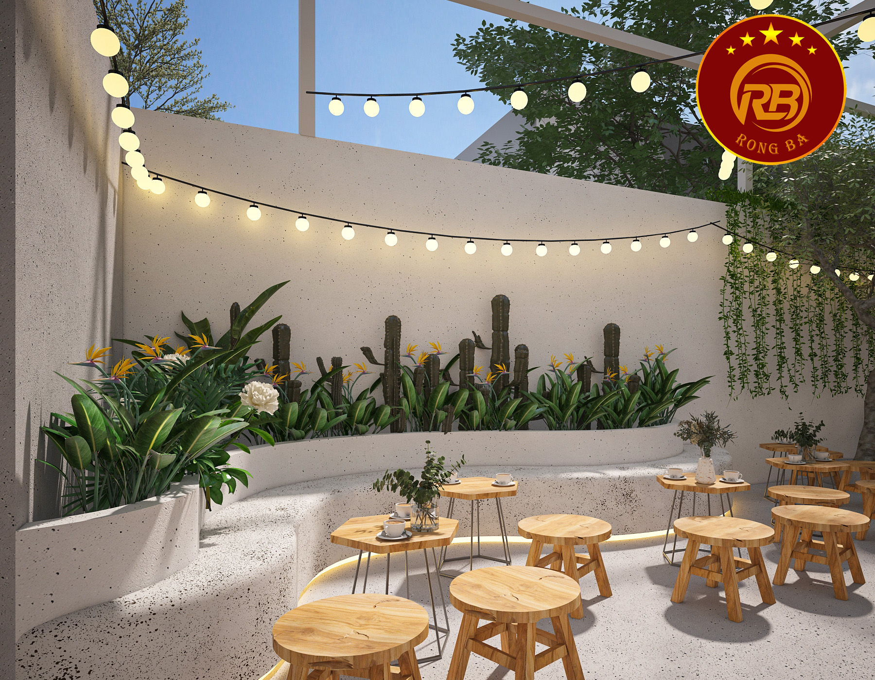 thiết kế quán cafe không gian hẹp 16