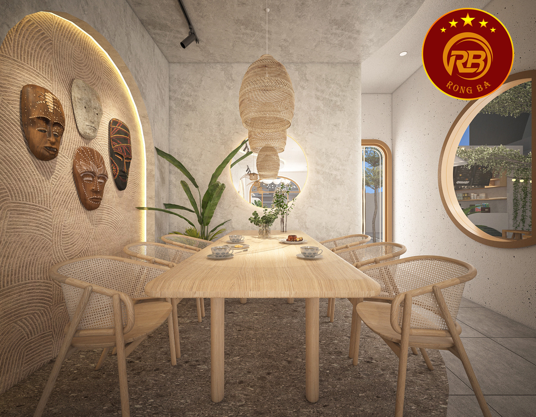 thiết kế quán cafe không gian hẹp 17