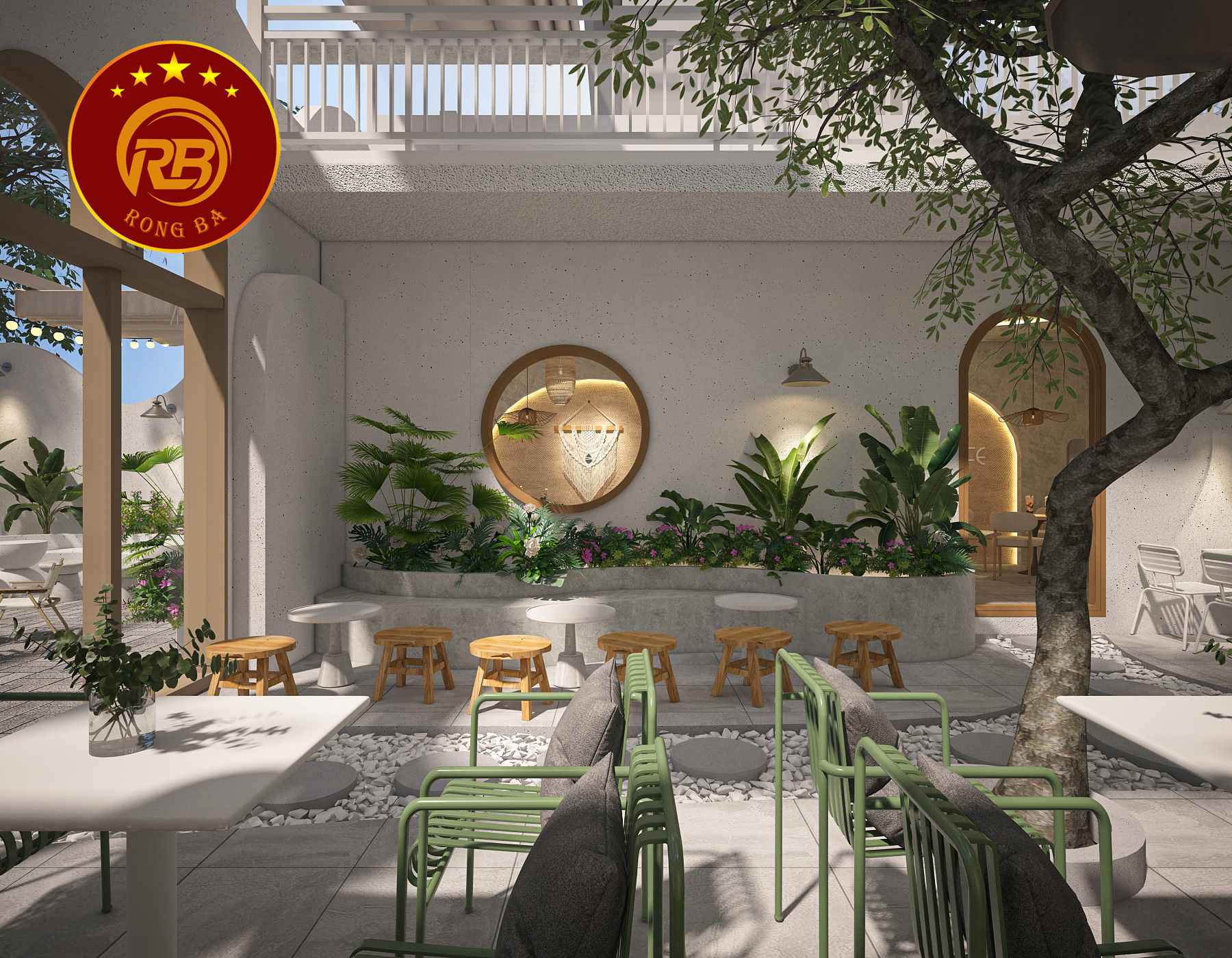 thiết kế quán cafe không gian hẹp 4