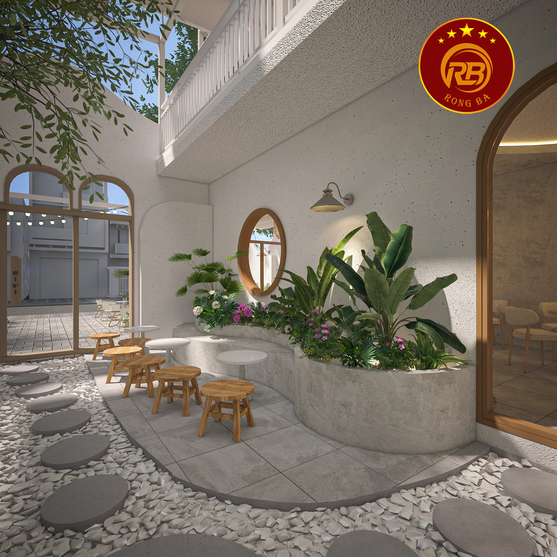 thiết kế quán cafe không gian hẹp 7