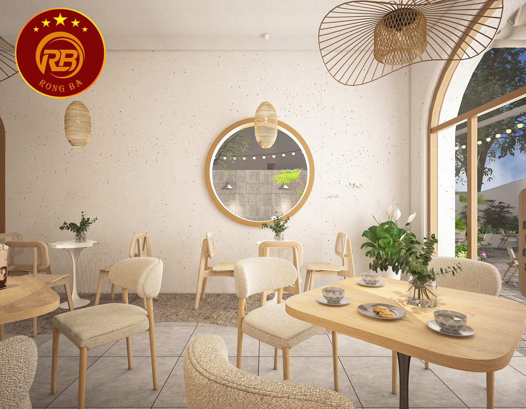 thiết kế quán cafe không gian hẹp 8