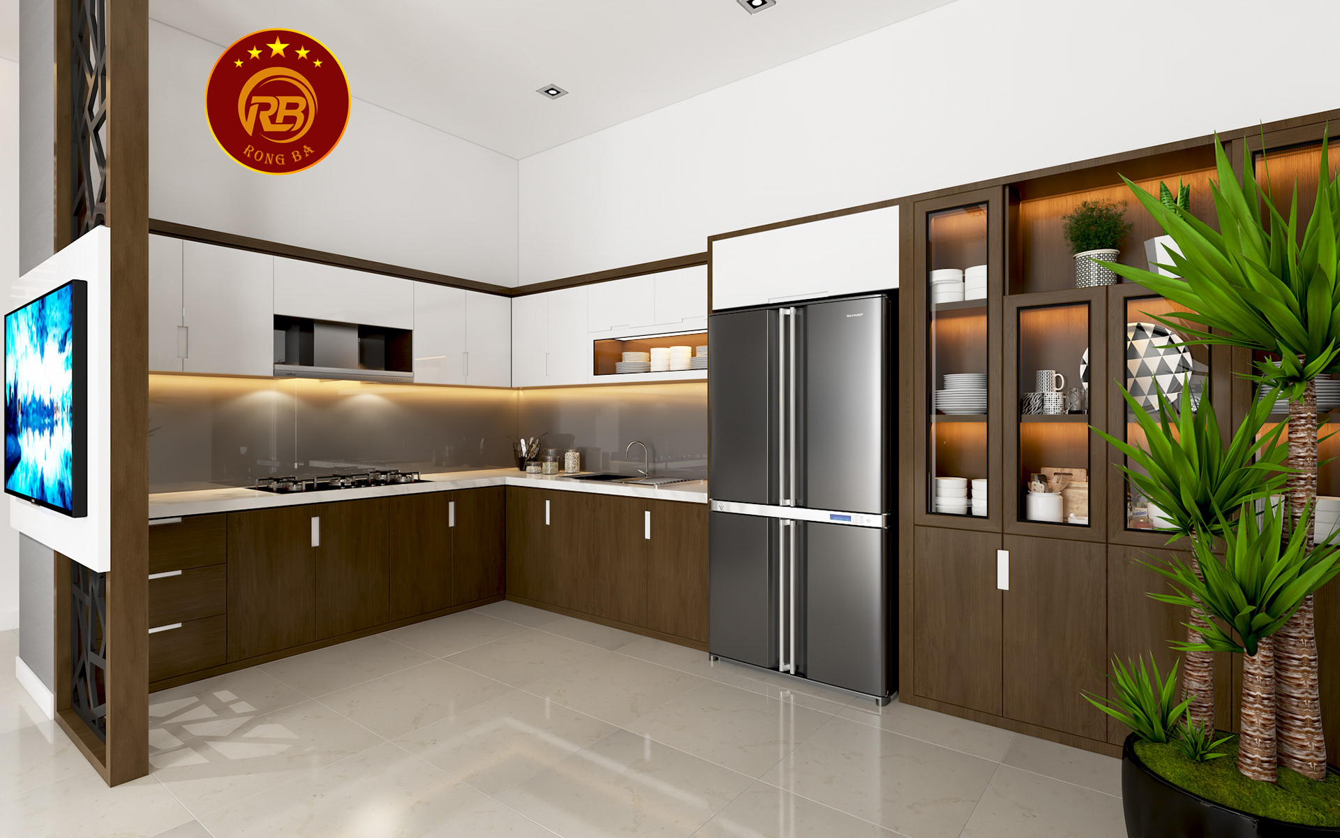 thiết kế nội thất nhà phố 5x25 tại Long Thành - Đồng Nai 5