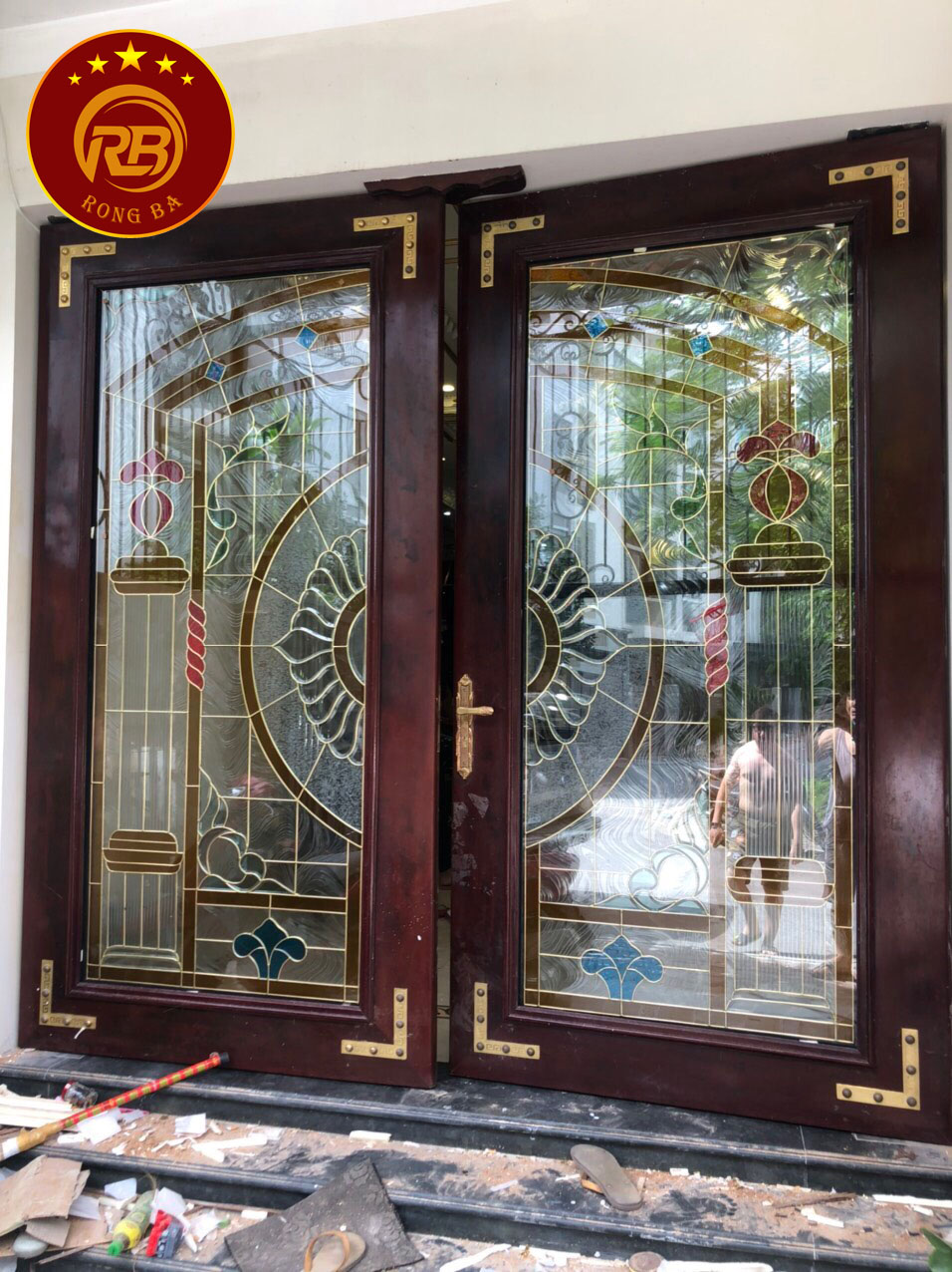 Cửa kính hoa đồng 15