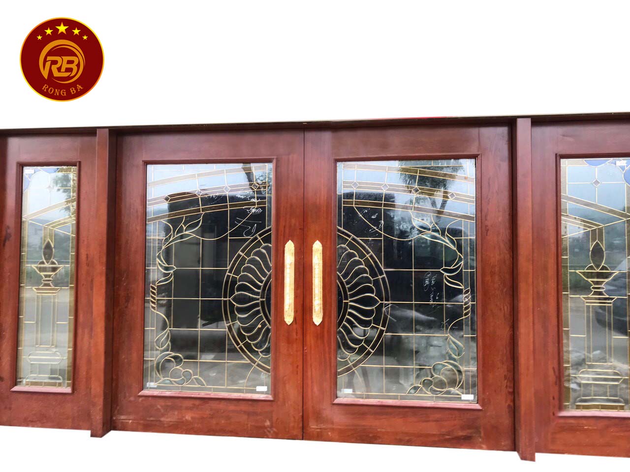 Cửa kính hoa đồng 200