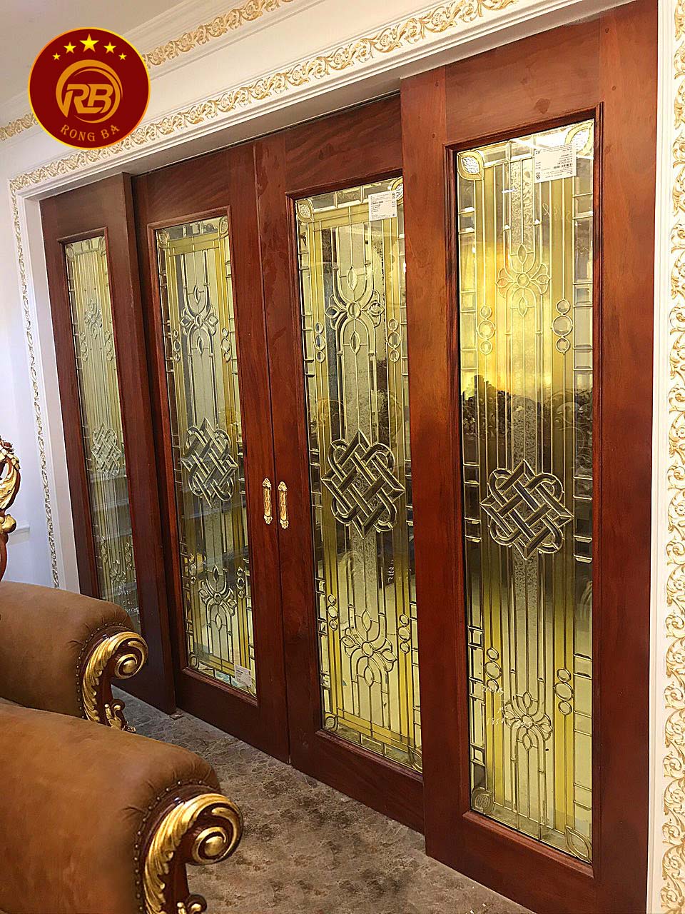 Cửa kính hoa đồng 203