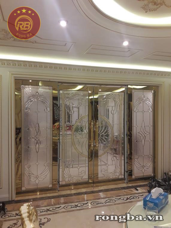 Cửa kính hoa đồng 214