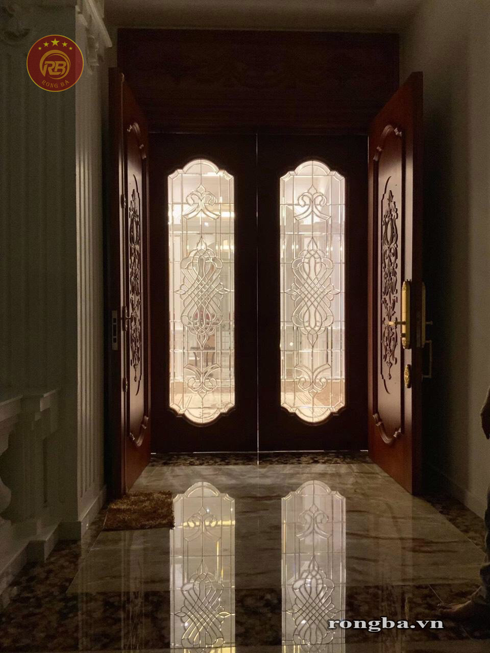 Cửa kính hoa đồng 217