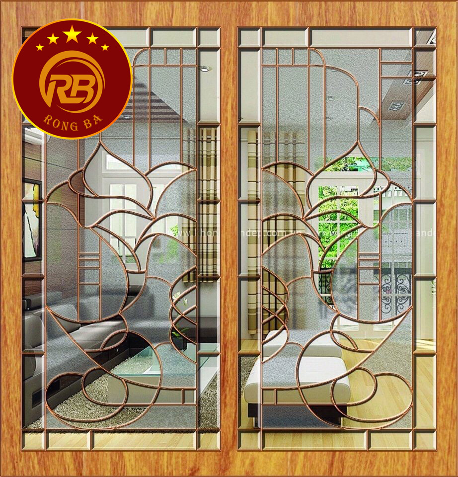 Cửa kính hoa đồng 63