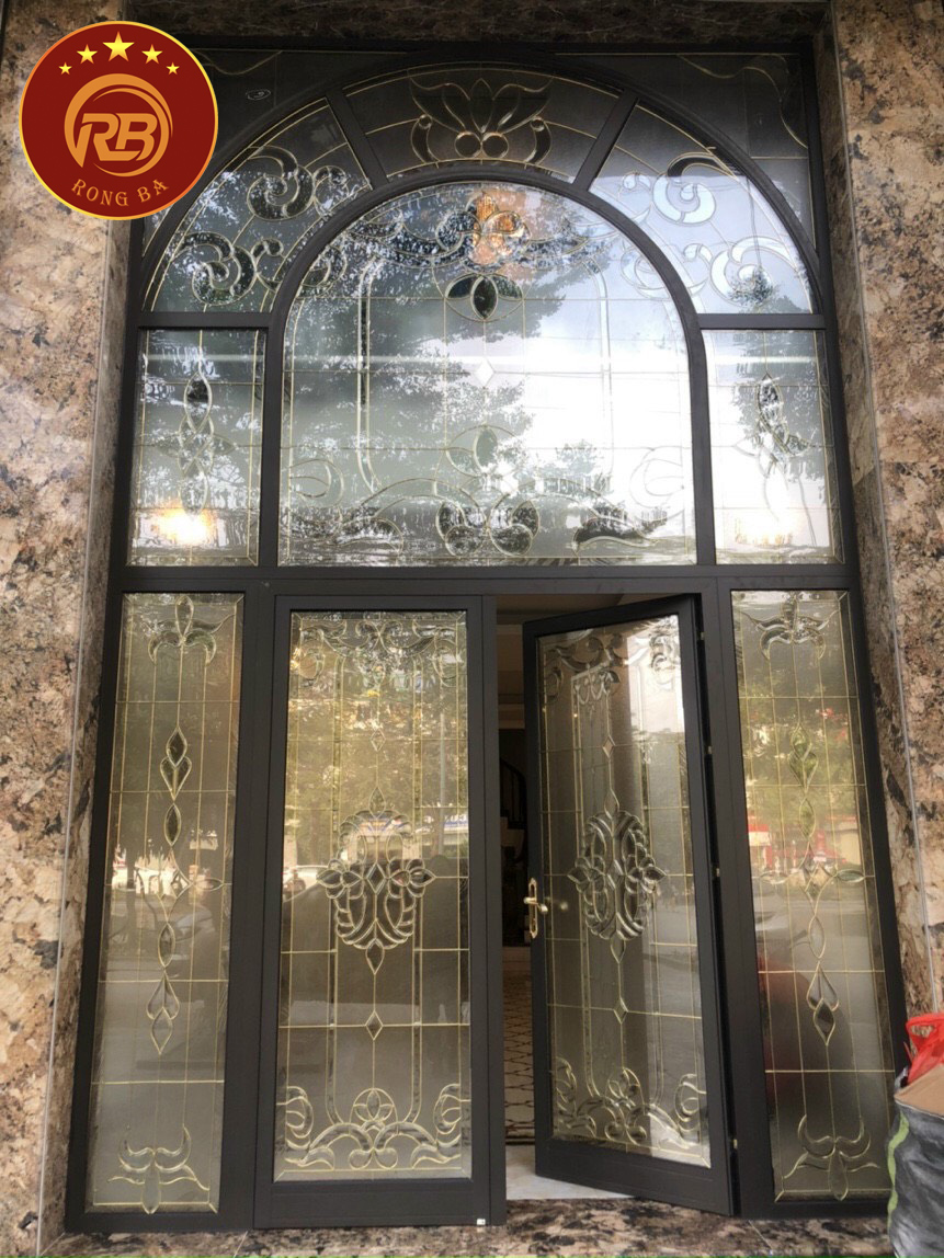 Cửa kính hoa đồng 8