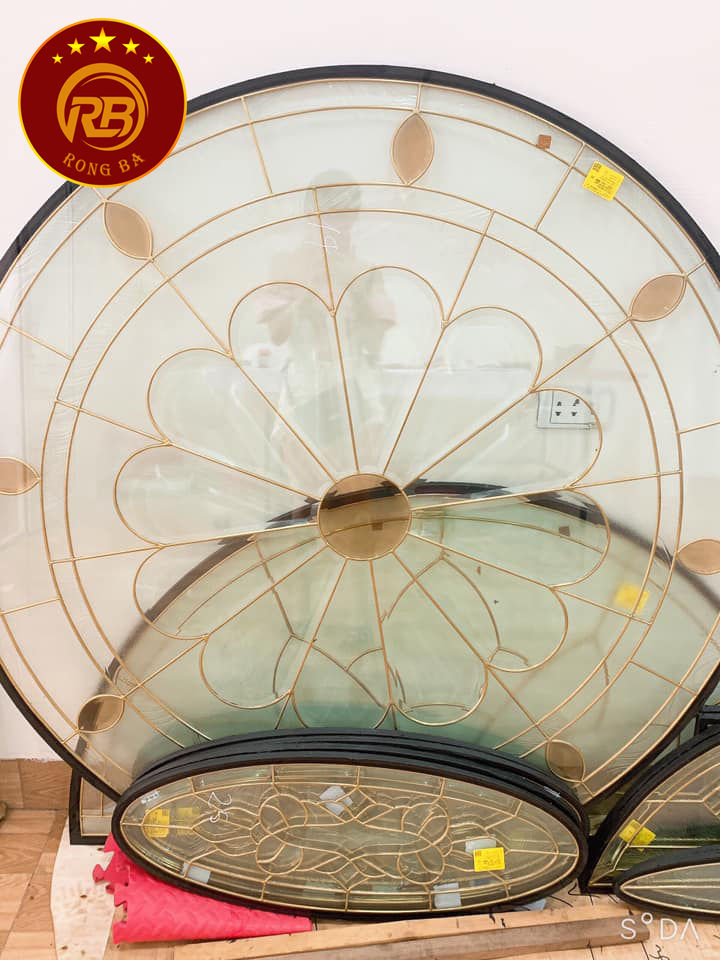 Tranh vách kính hoa đồng 145