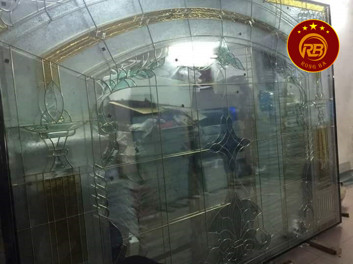 Tranh vách kính hoa đồng 170