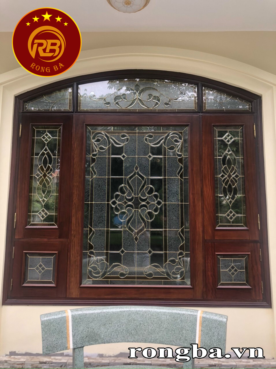 Tranh vách kính hoa đồng 179