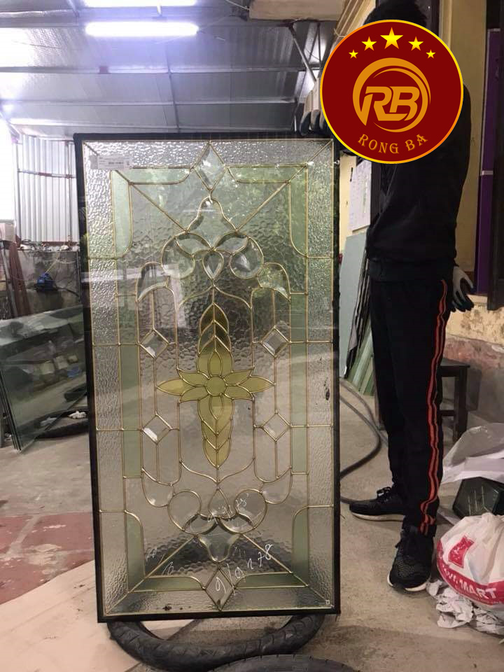 Tranh vách kính hoa đồng 188