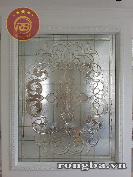 Tranh vách kính hoa đồng 217
