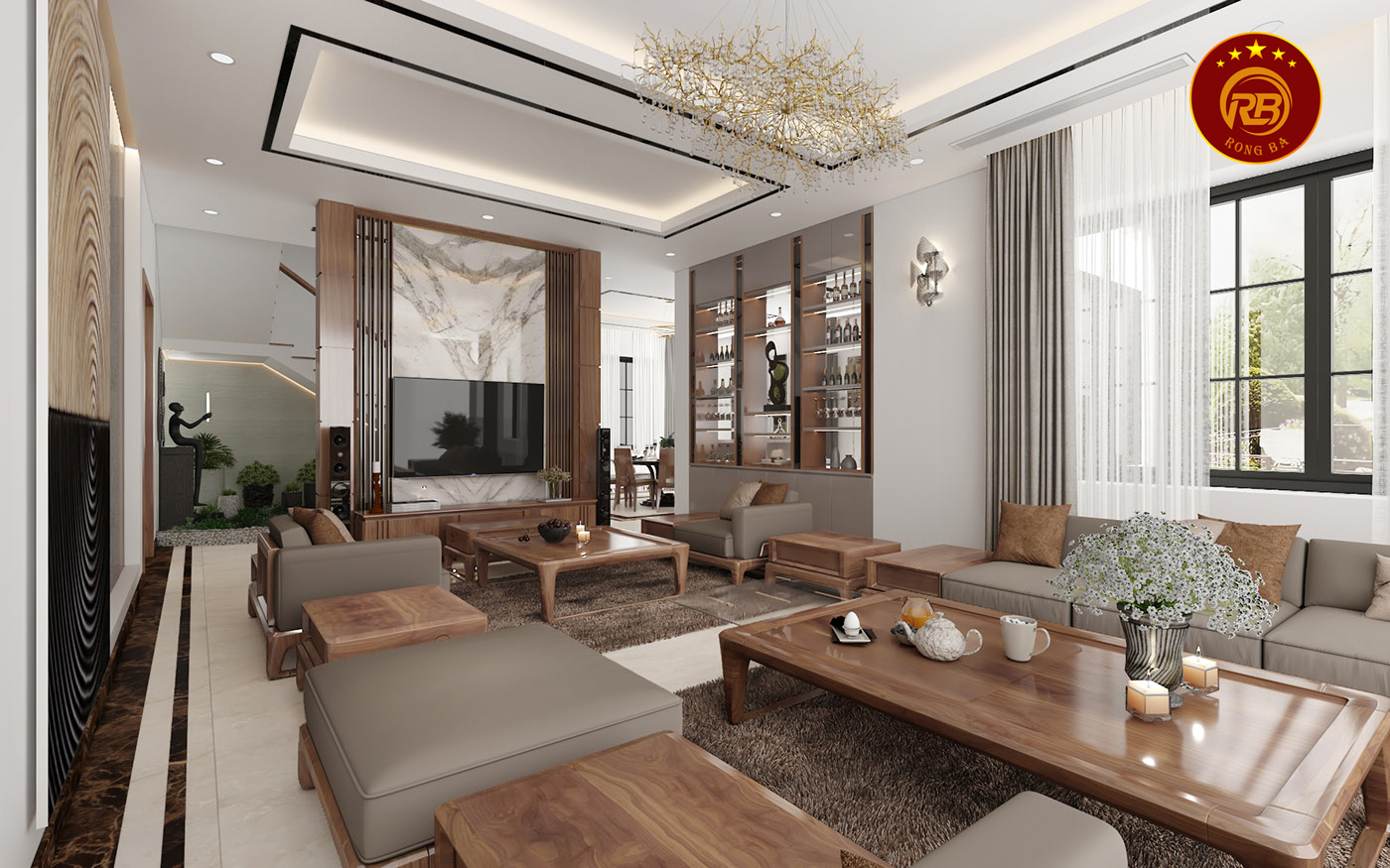 Tư vấn báo giá sofa gỗ óc chó mới nhất thi công trọn gói