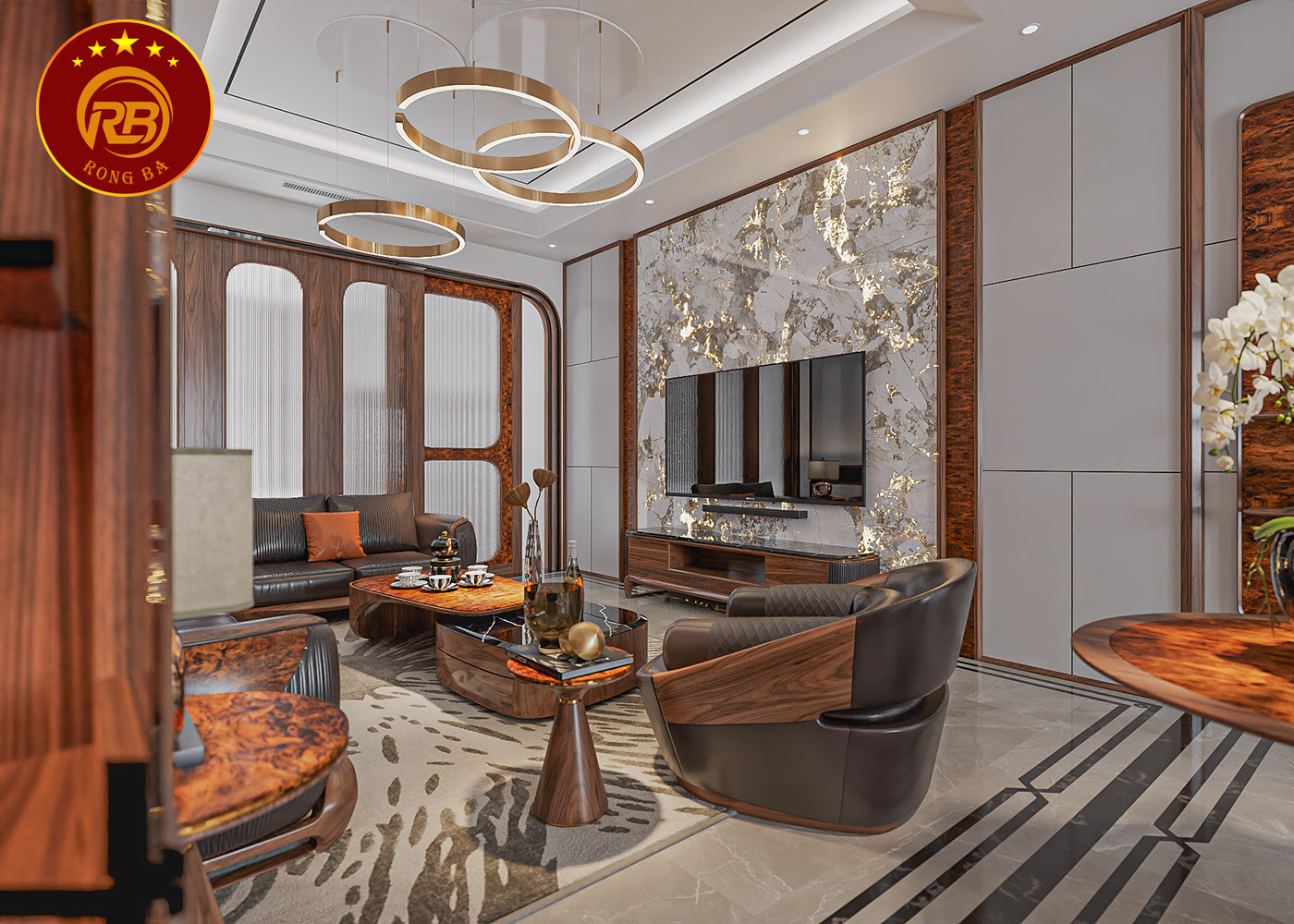 Sản xuất ghế sofa phòng khách đẹp hiện đại 3