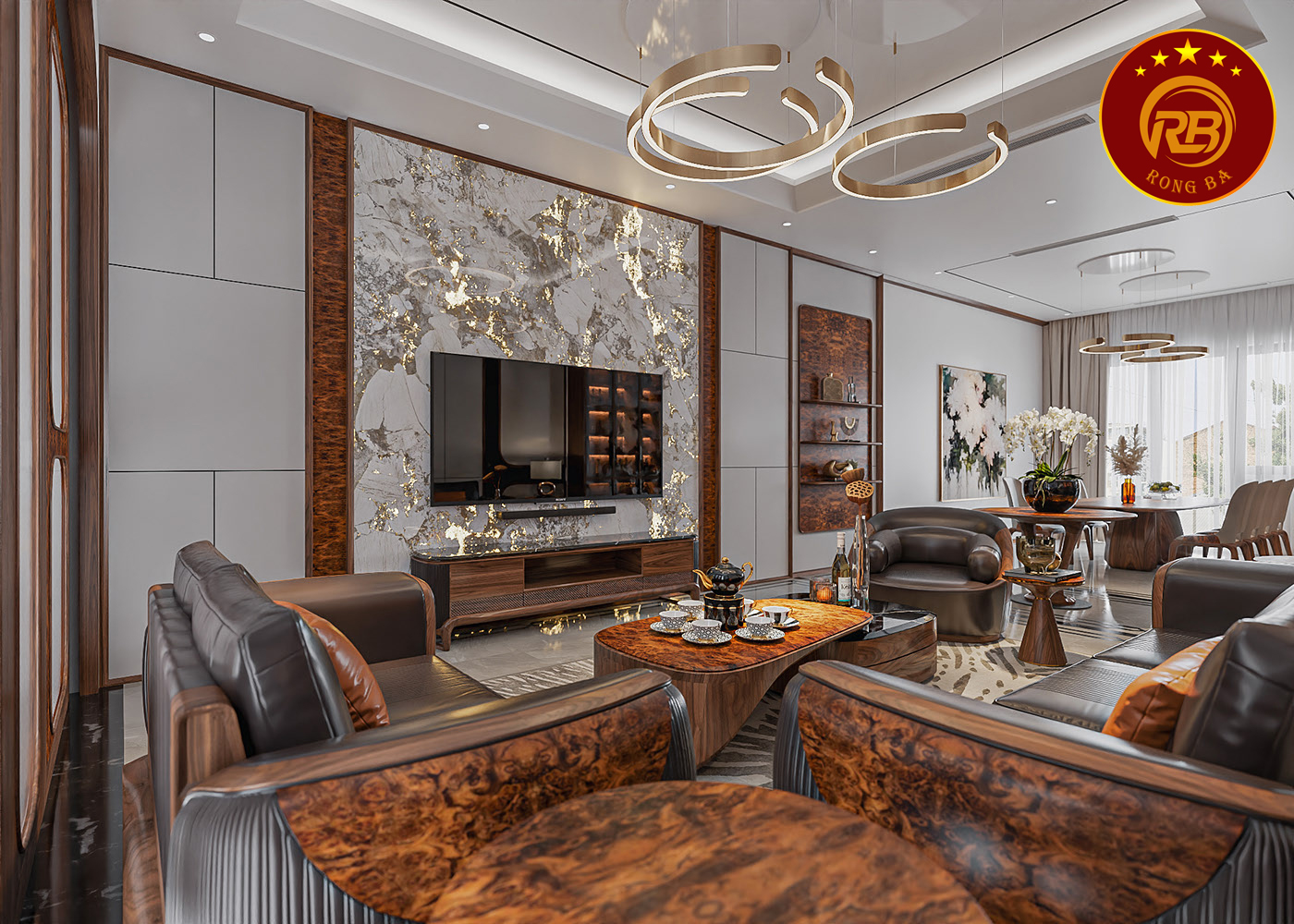 Sản xuất ghế sofa phòng khách đẹp hiện đại 4