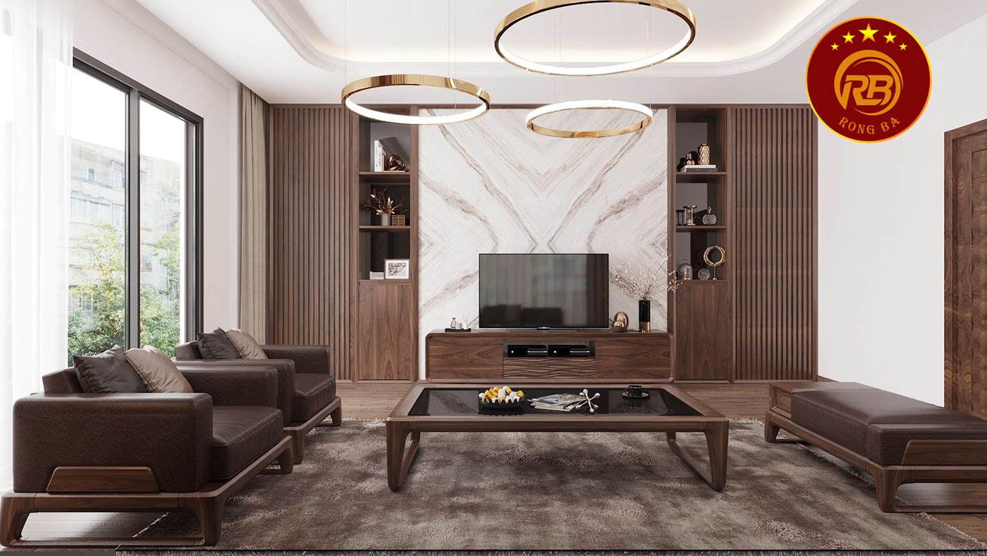 Báo giá bàn ghế sofa gỗ óc chó mới nhất 4