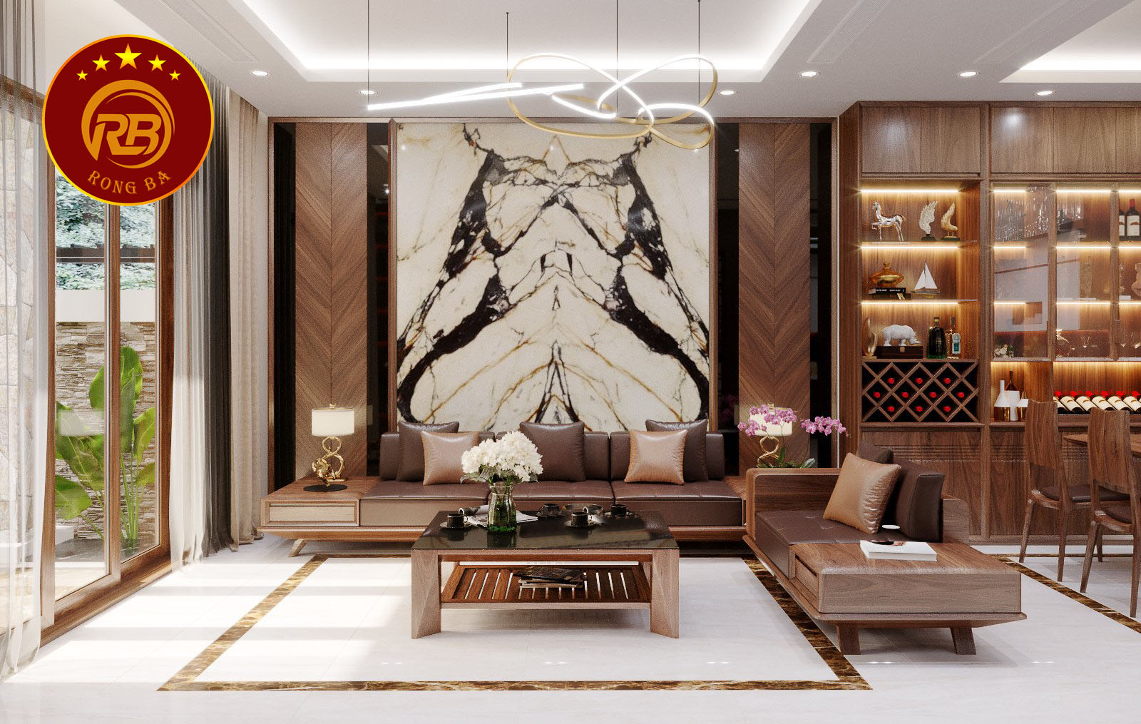 giá bàn ghế sofa gỗ óc chó