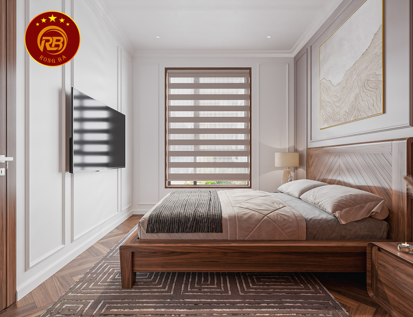 Sản xuất nội thất biệt thự gỗ óc chó đẹp hiện đại 11