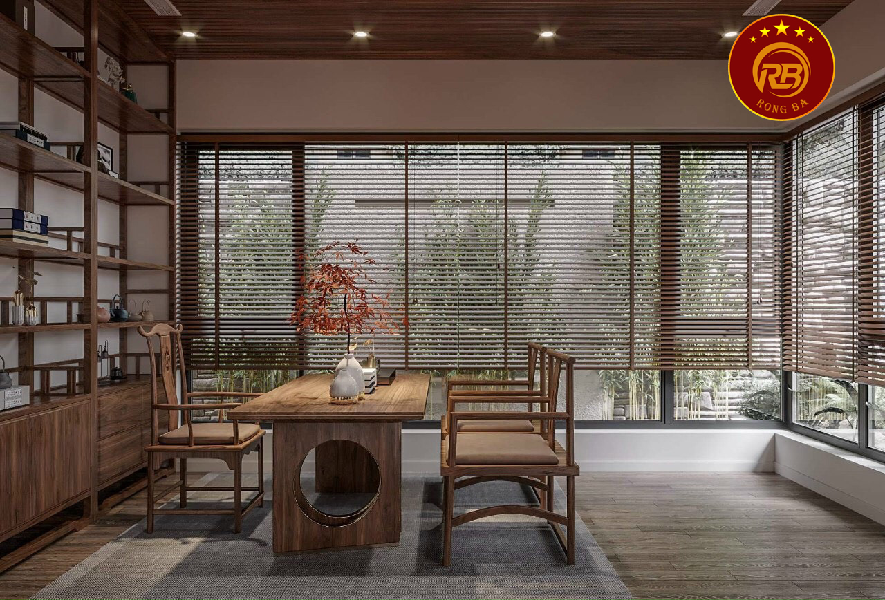 Tư vấn nội thất biệt thự gỗ óc chó tại cà mau mới nhất 3