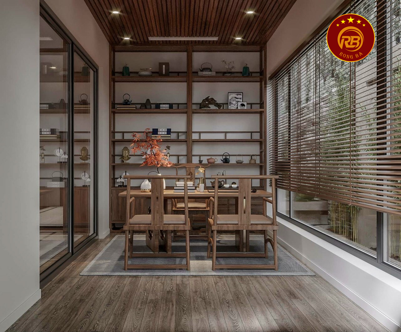 Tư vấn nội thất biệt thự gỗ óc chó tại cà mau mới nhất 4