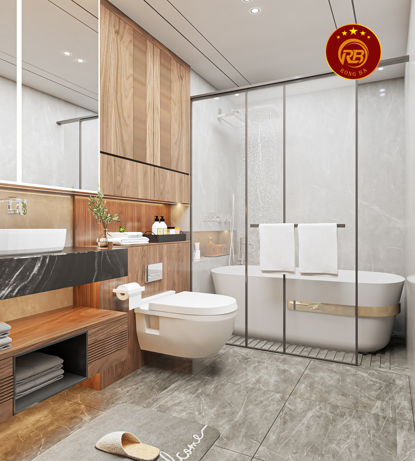 Thiết kế nội thất gỗ óc chó tại đà nẵng hiện đại 28
