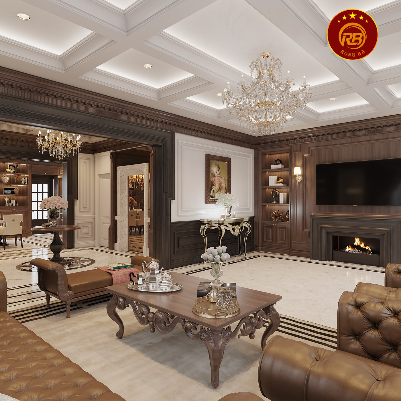 Sản xuất sofa gỗ óc chó tại bắc giang cao cấp 4