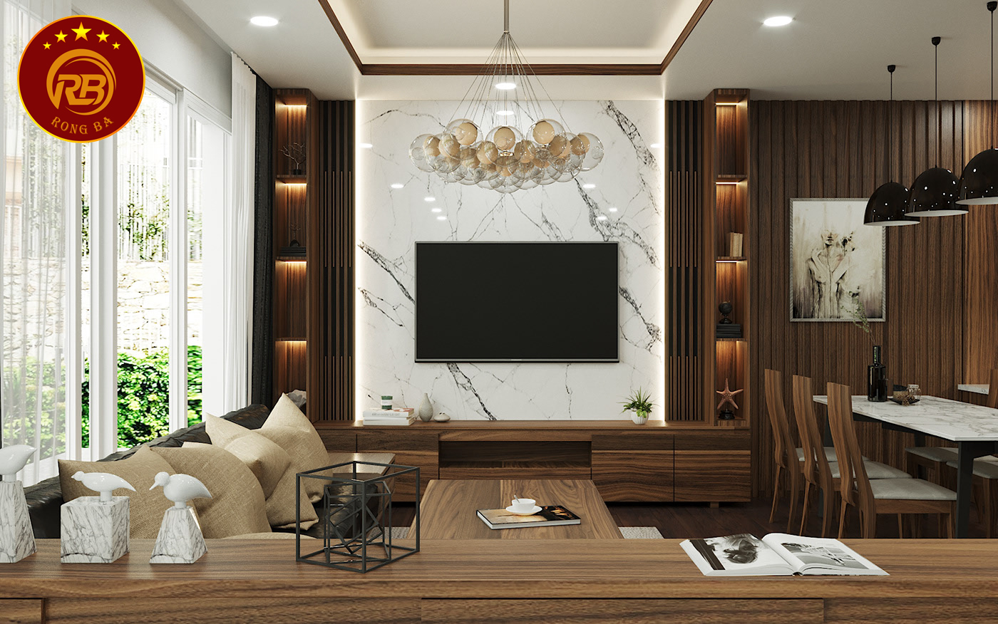 Sản xuất sofa gỗ óc chó tại hà nam đẹp hiện đại 5