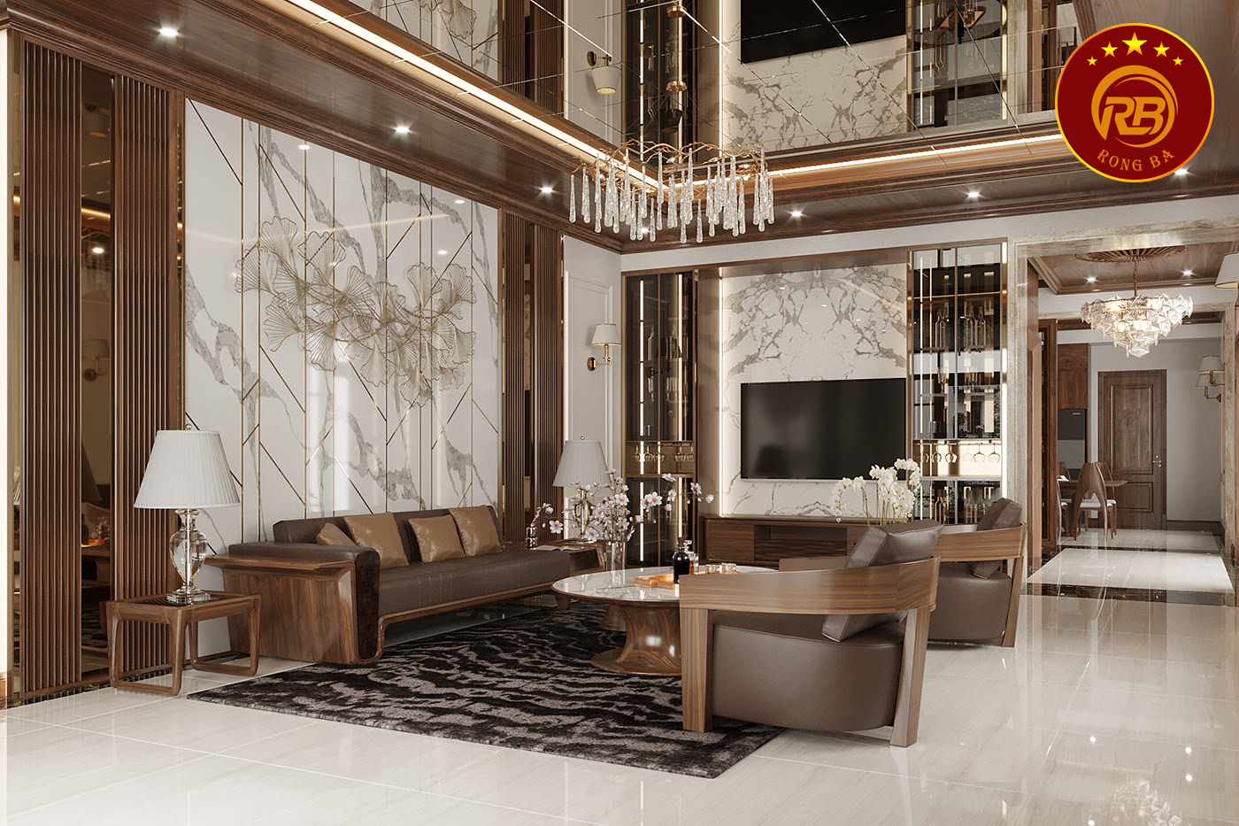Sản xuất sofa gỗ óc chó tại hà nội đẹp hiện đại 2