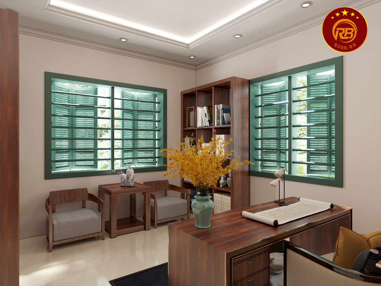 Thi công nội thất gỗ óc chó tại bắc giang uy tín 1