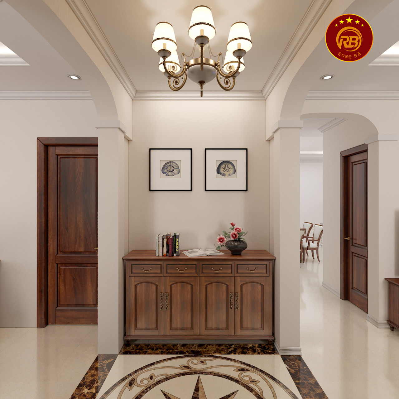 Thi công nội thất gỗ óc chó tại bắc giang uy tín 3