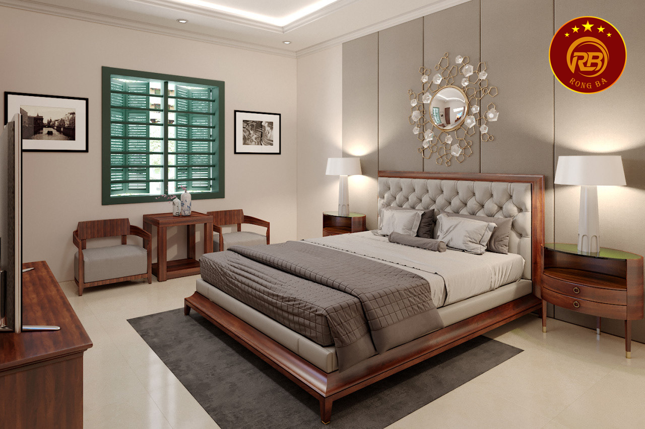 Thi công nội thất gỗ óc chó tại bắc giang uy tín 6