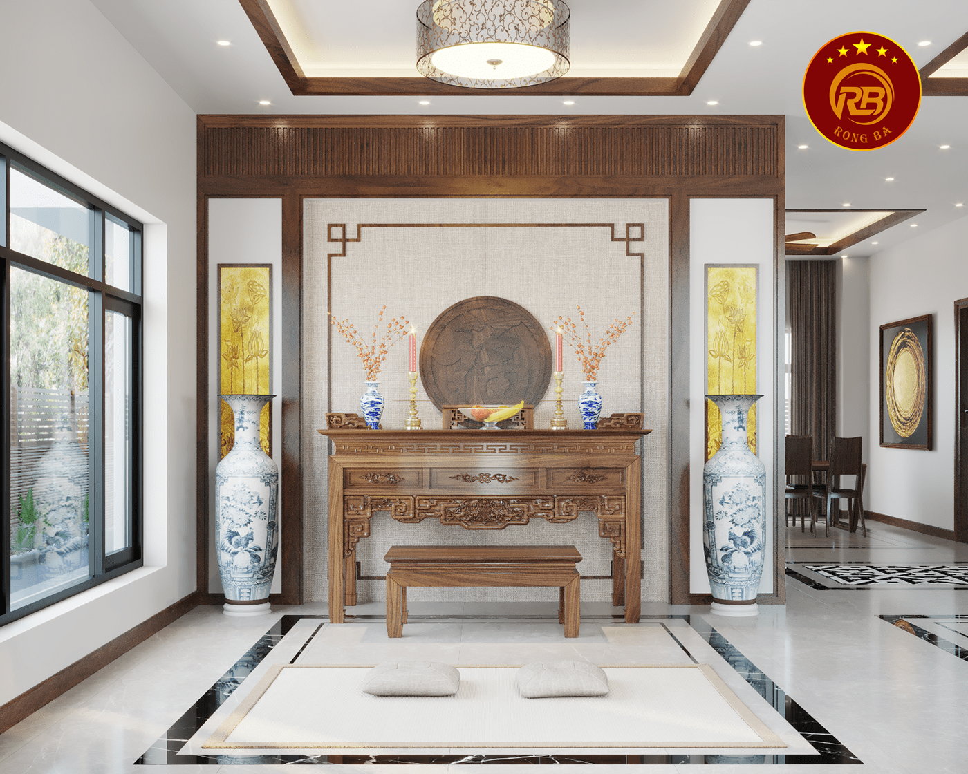 Thi công nội thất gỗ óc chó tại cần thơ cao cấp 11