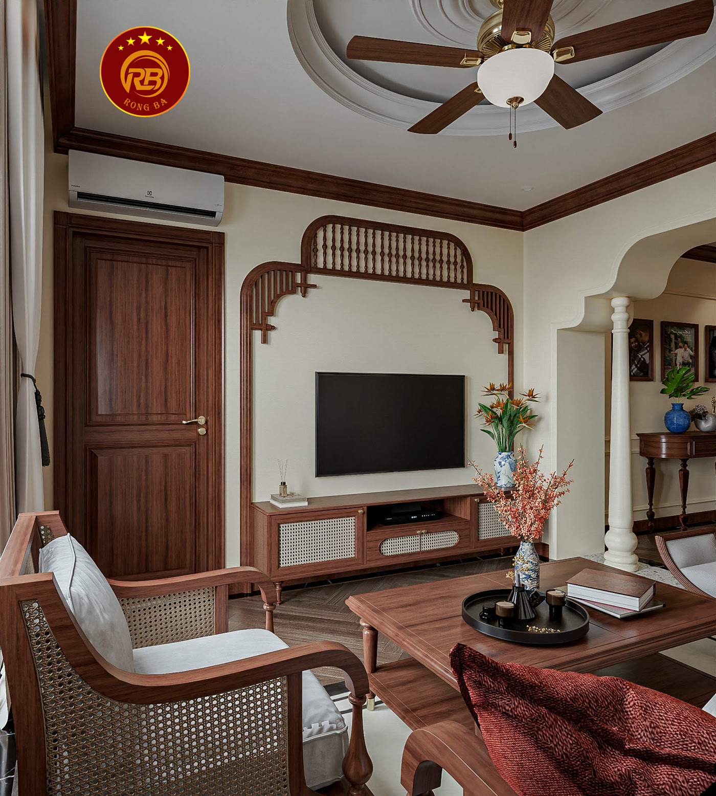 Thi công nội thất gỗ óc chó tại đồng nai uy tín 1