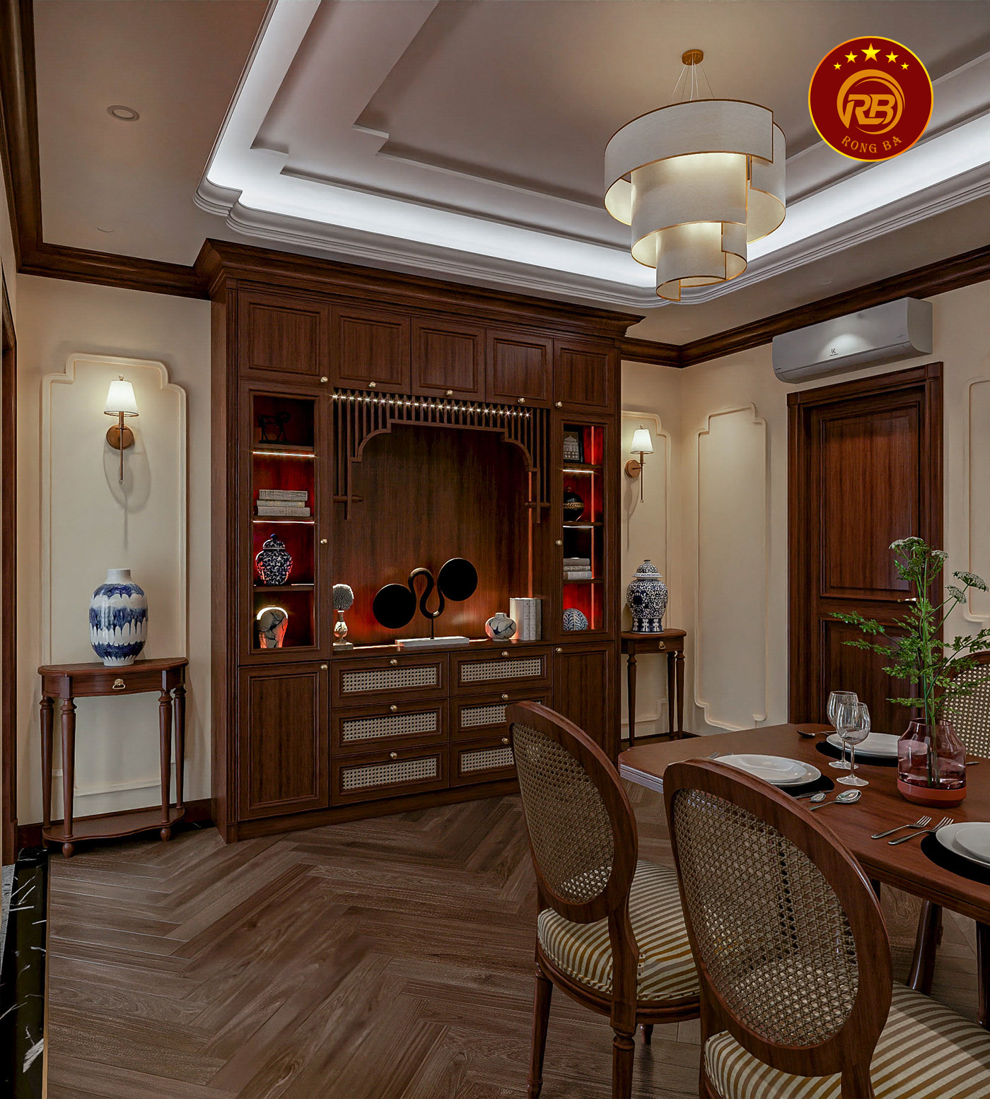 Thi công nội thất gỗ óc chó tại đồng nai uy tín 2