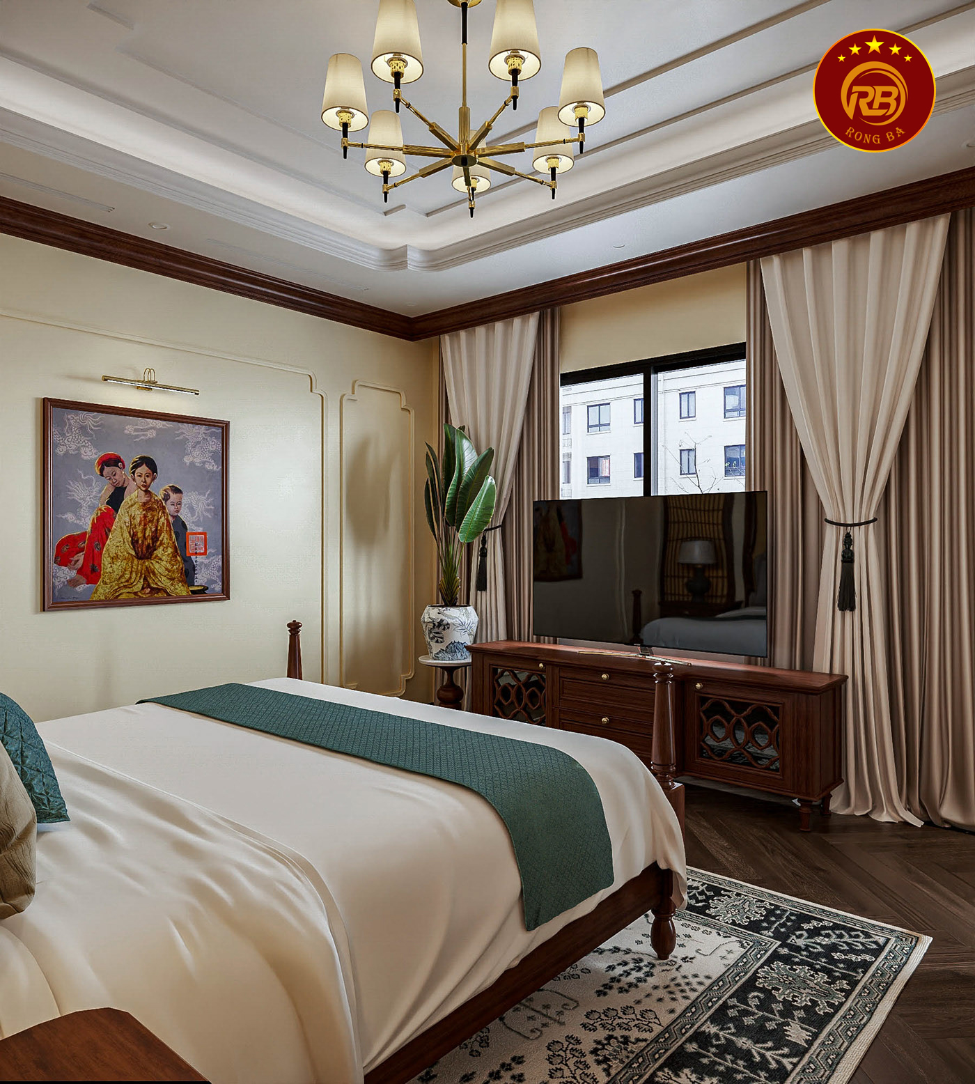 Thi công nội thất gỗ óc chó tại đồng nai uy tín 4