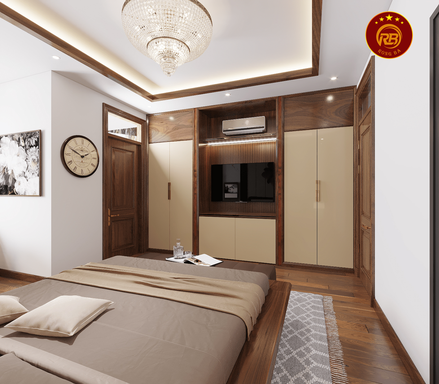 Thi công nội thất gỗ óc chó tại đồng tháp uy tín 3