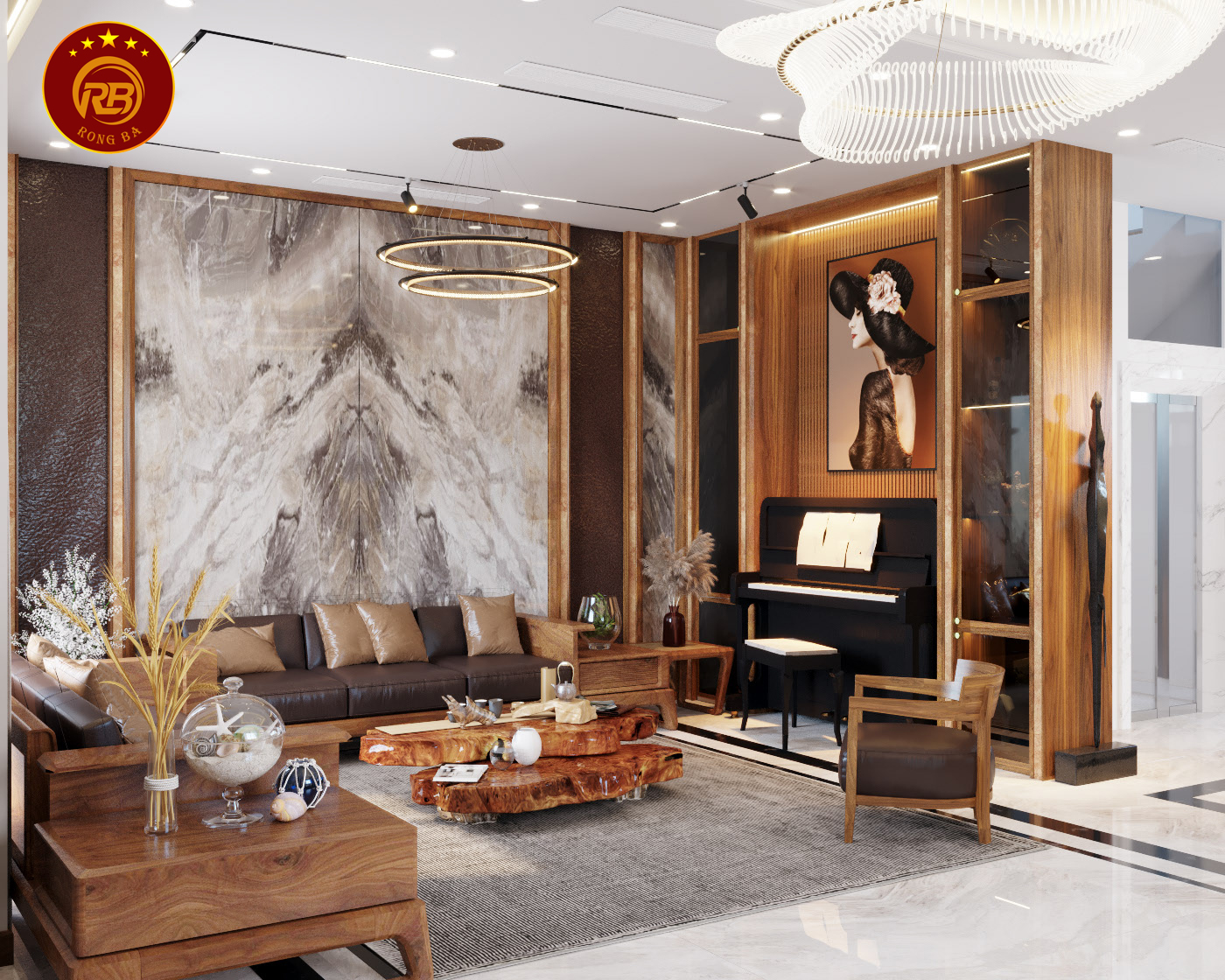 Thi công nội thất gỗ óc chó tại gia lai uy tín 1