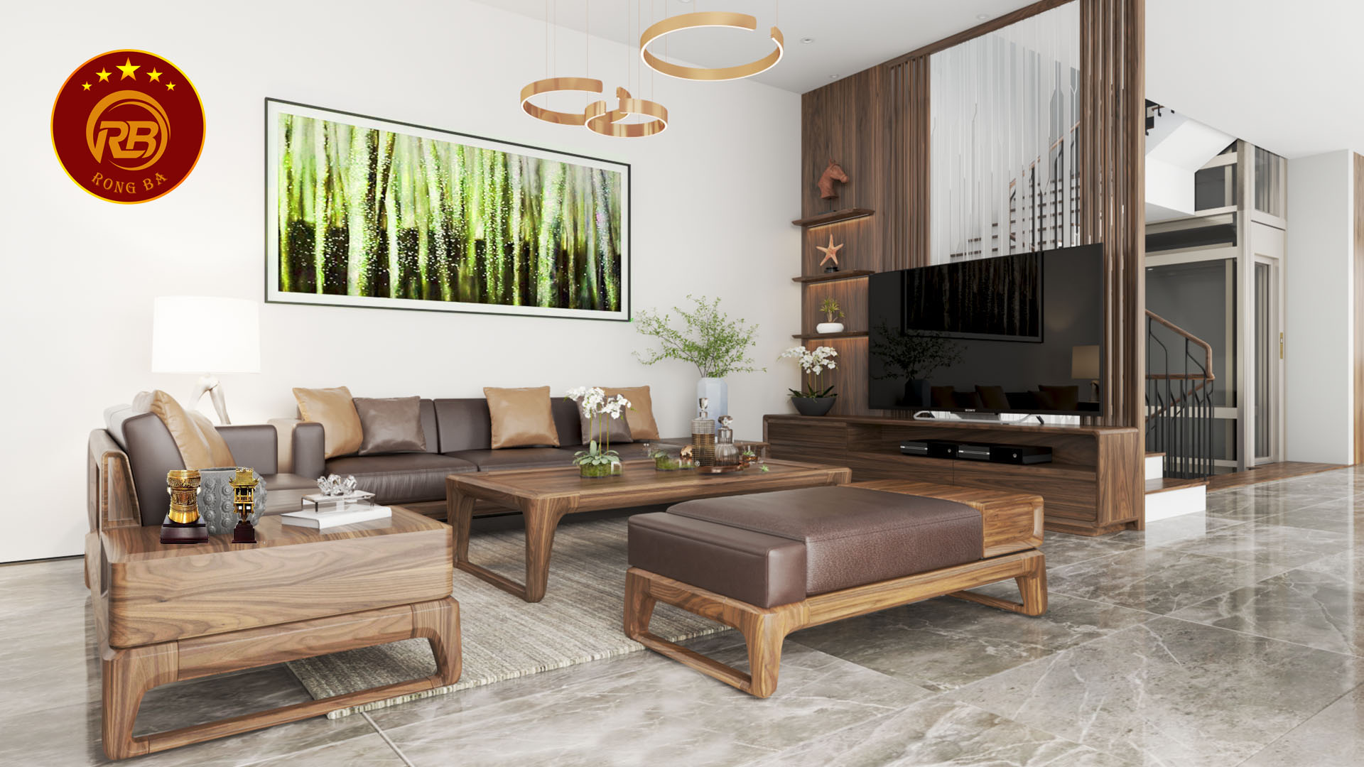 nội thất gỗ óc chó tại hà giang