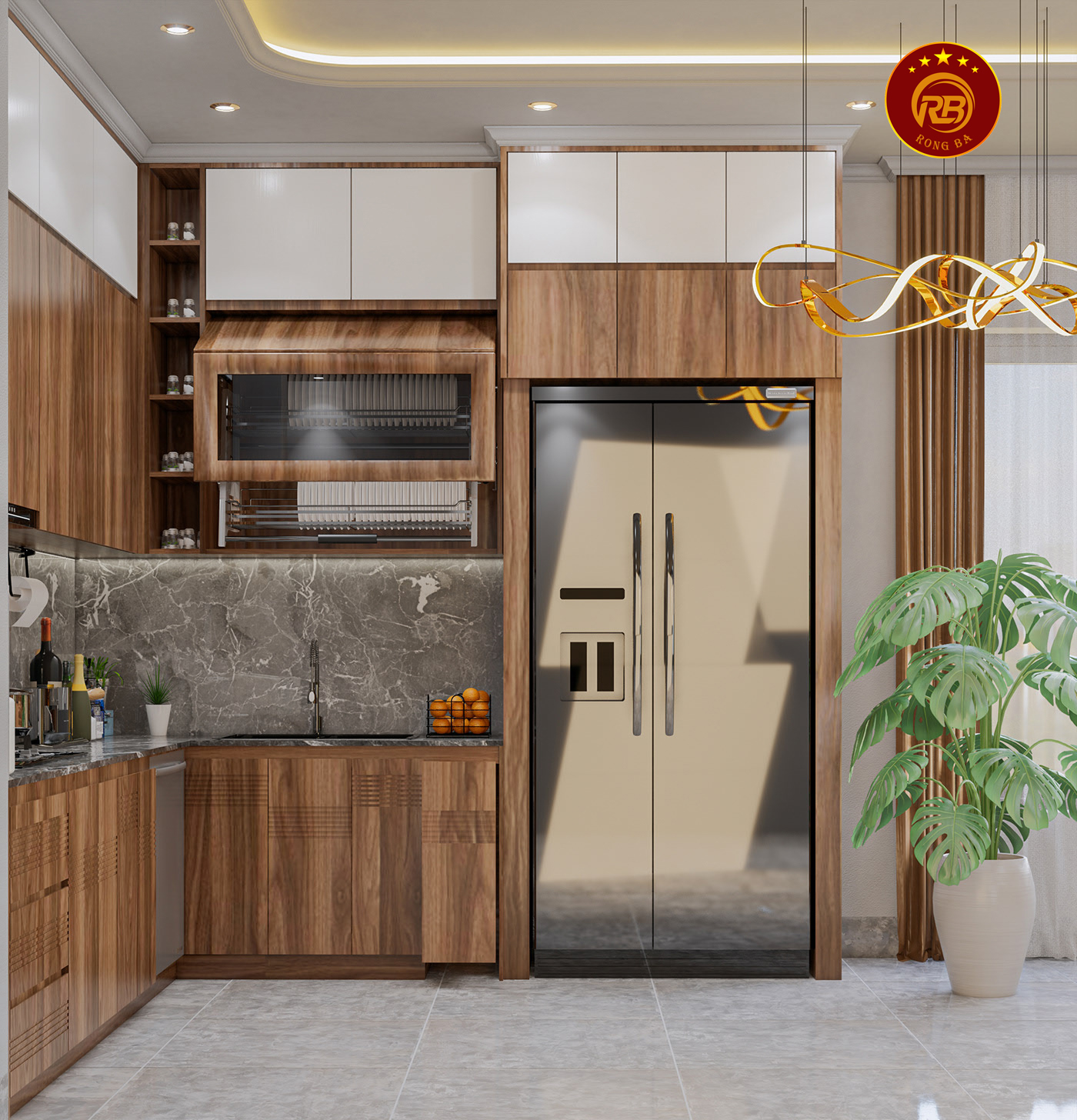 Thi công nội thất gỗ óc chó tại hải dương uy tín 4