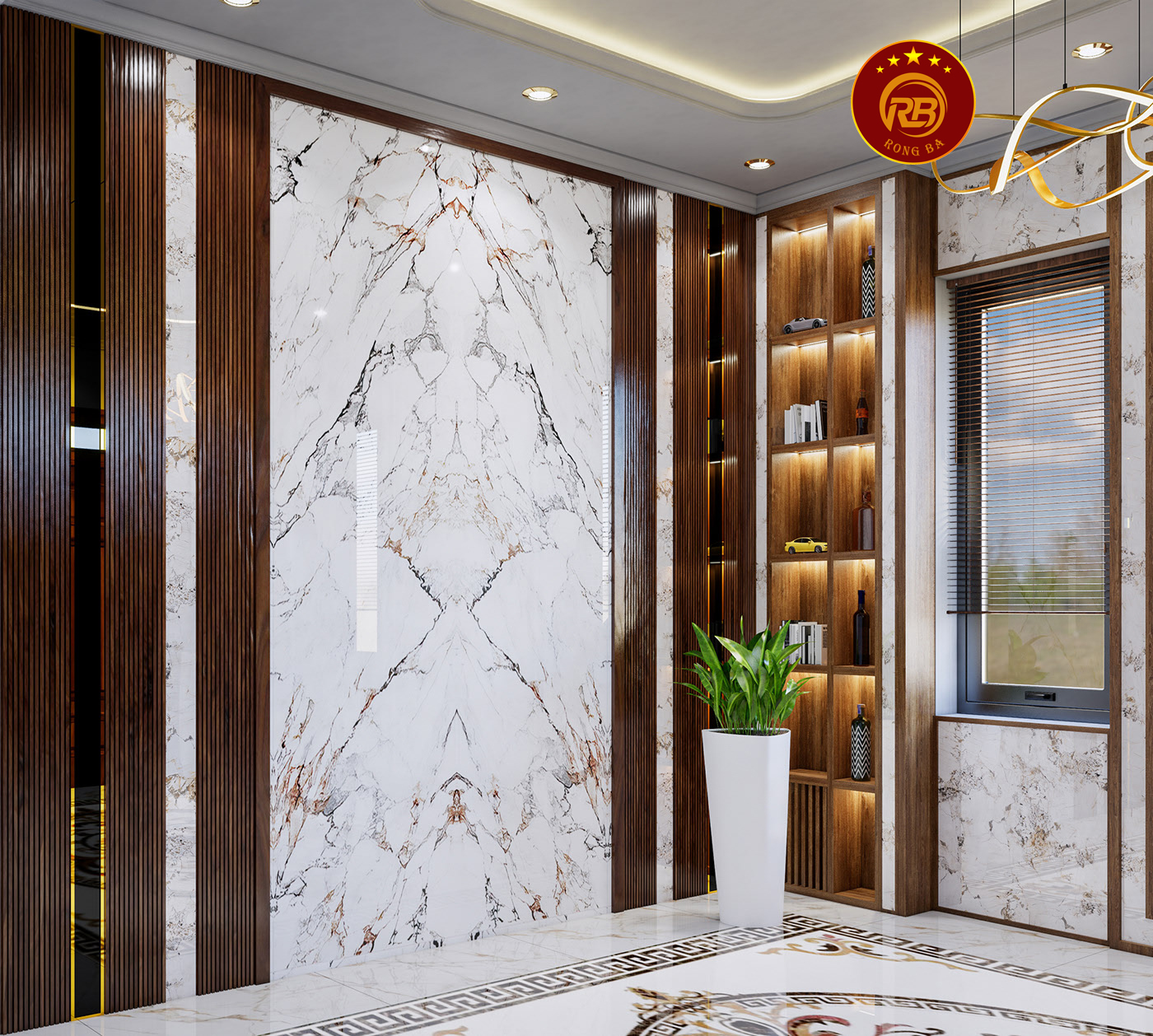 Thi công nội thất gỗ óc chó tại hải phòng cao cấp 4