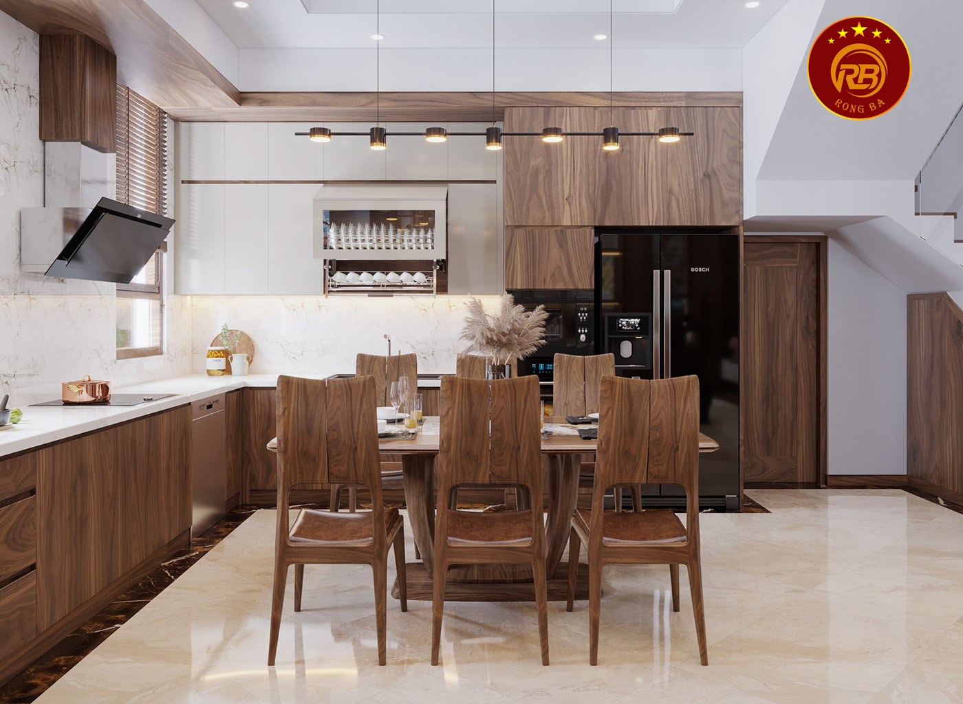 Thi công nội thất gỗ óc chó tại hậu giang uy tín