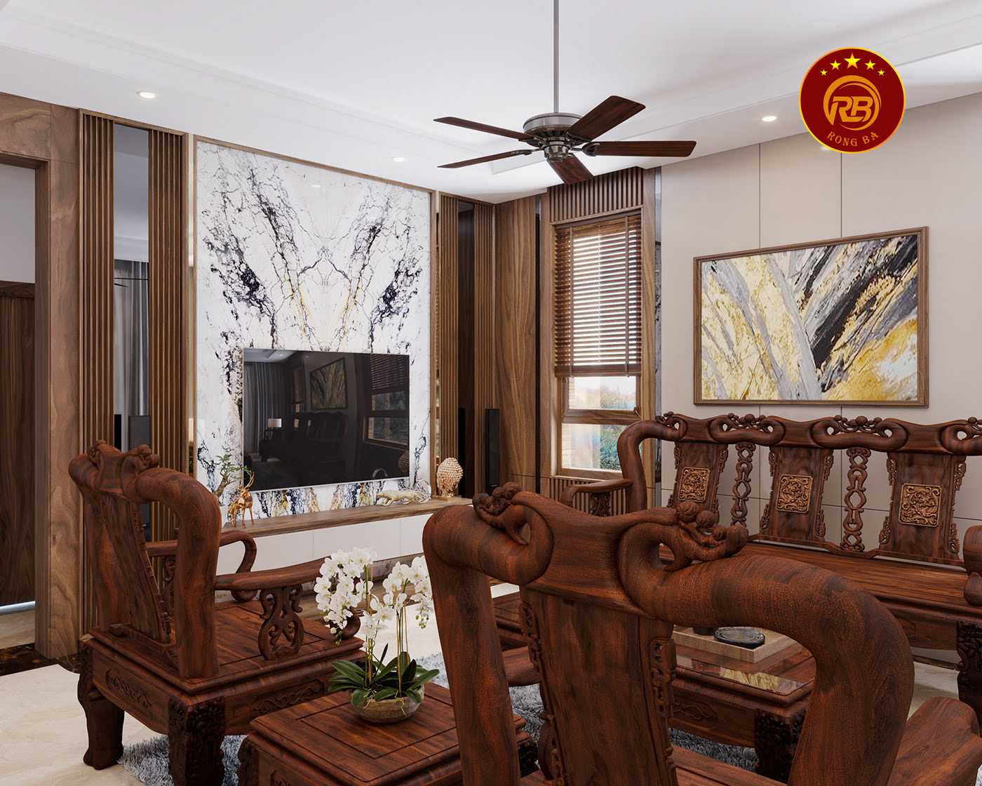 Thi công nội thất gỗ óc chó tại hậu giang uy tín 3