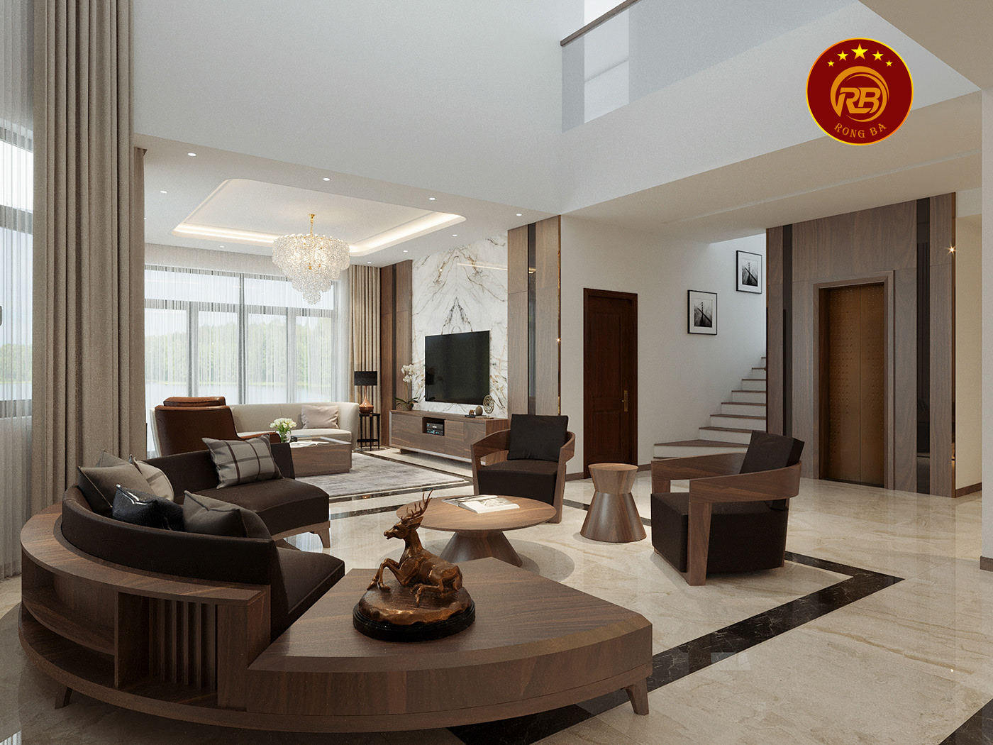 Thi công nội thất gỗ óc chó tại hưng yên uy tín