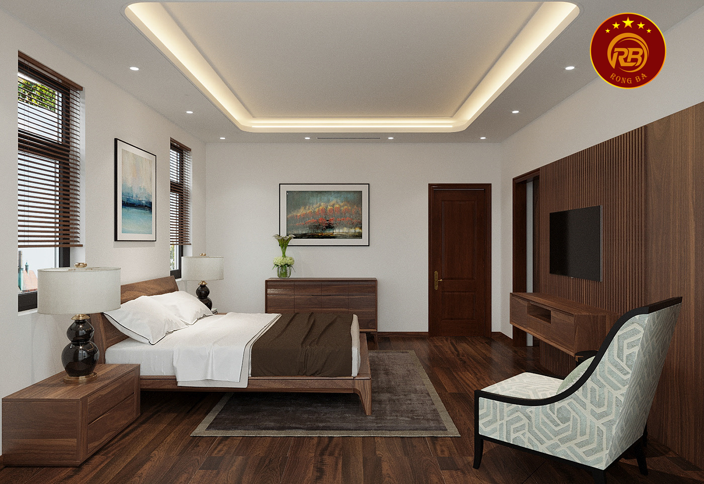 Thi công nội thất gỗ óc chó tại hưng yên uy tín 16