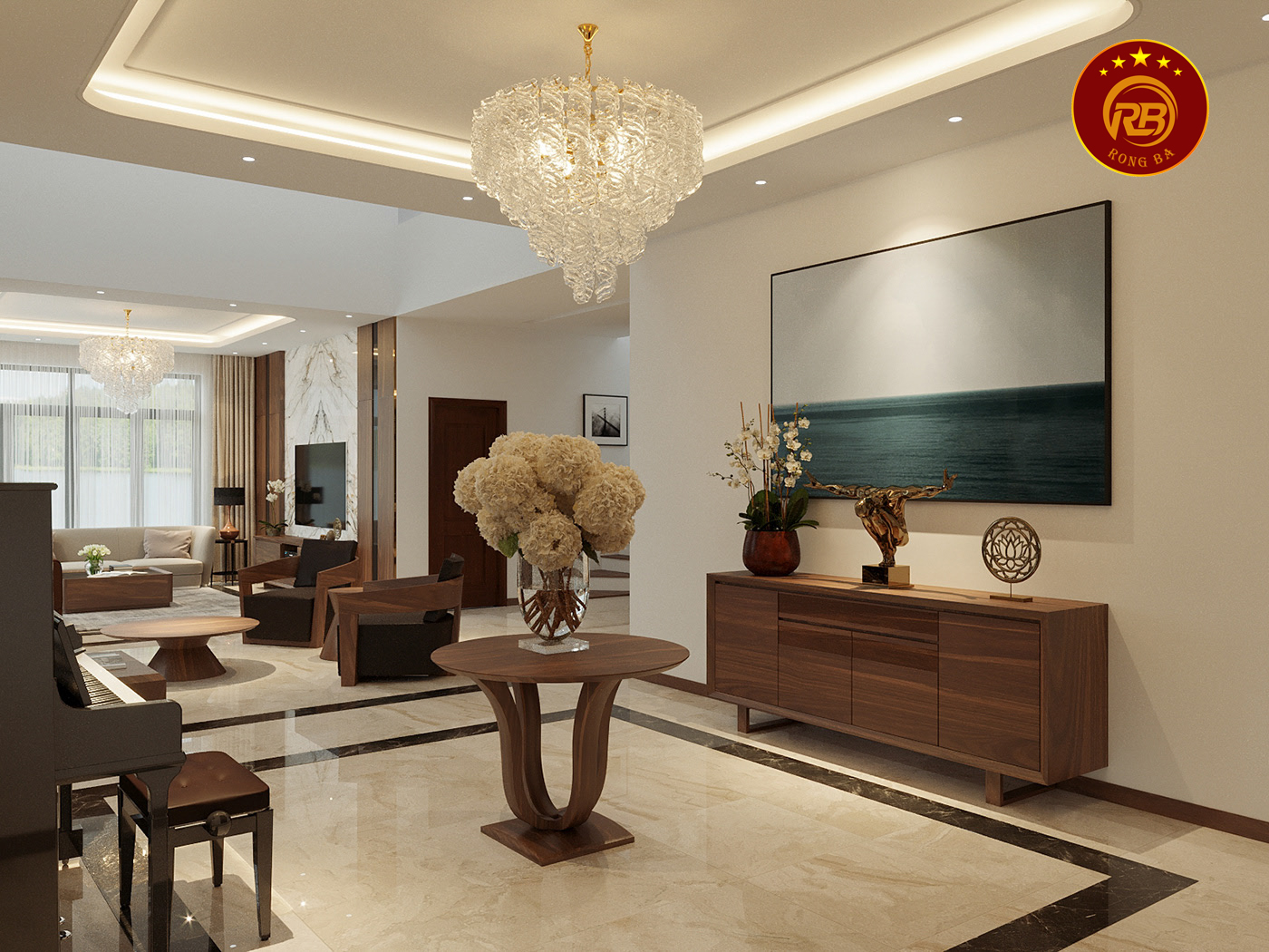 Thi công nội thất gỗ óc chó tại hưng yên uy tín 2