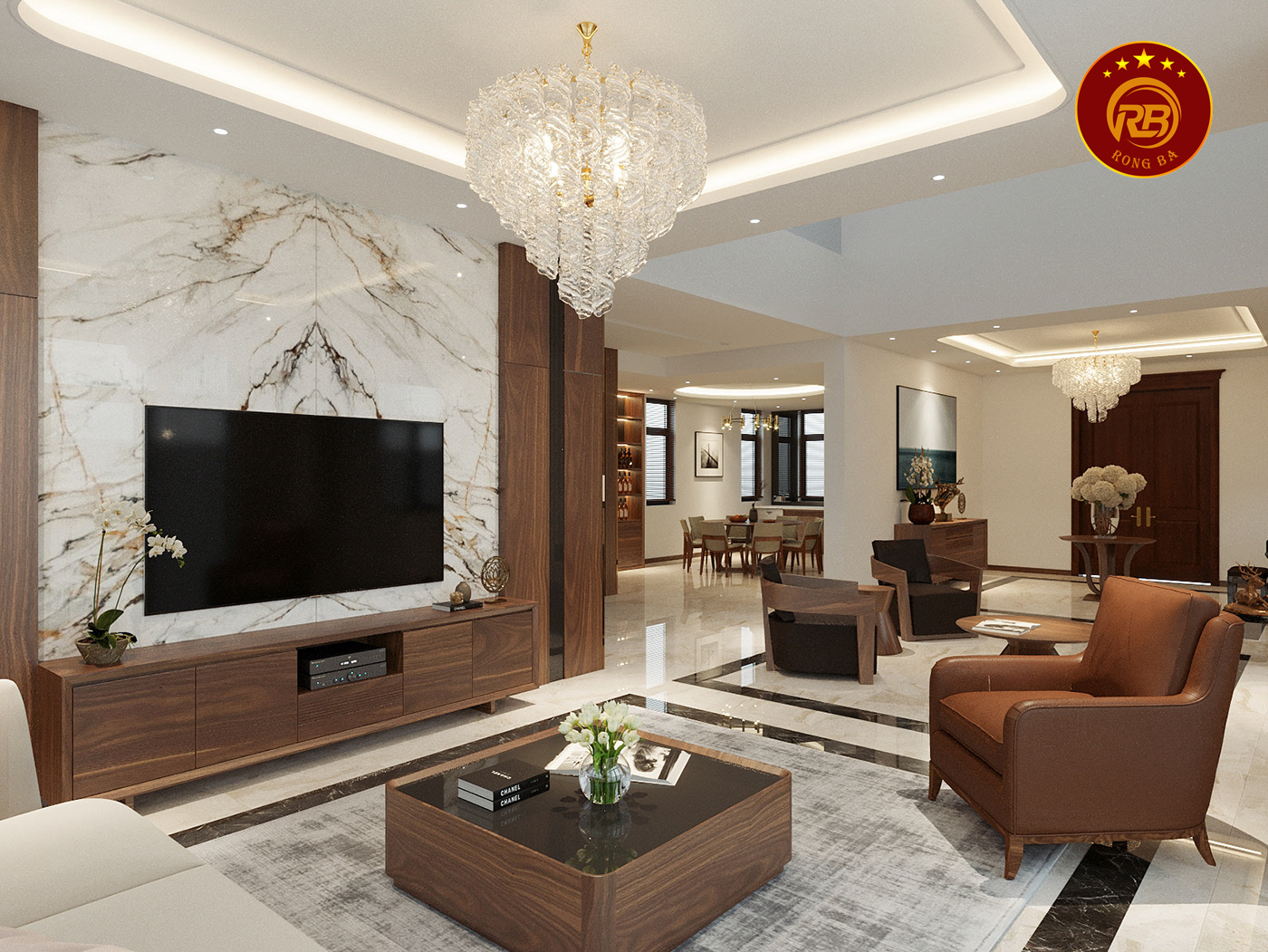 Thi công nội thất gỗ óc chó tại hưng yên uy tín 3