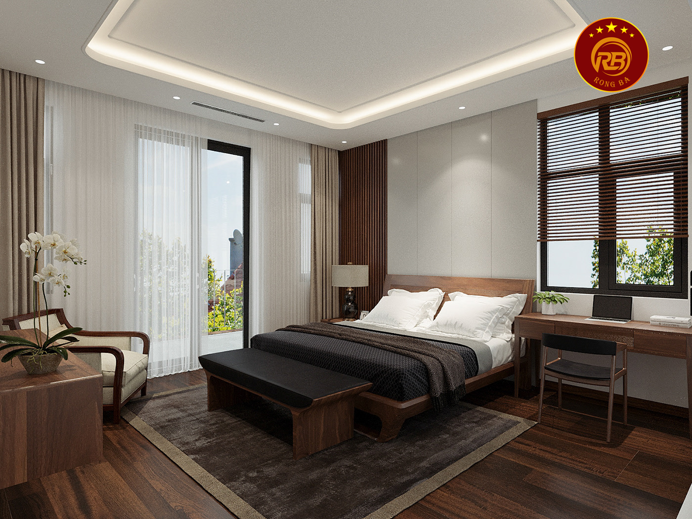 Thi công nội thất gỗ óc chó tại hưng yên uy tín 9