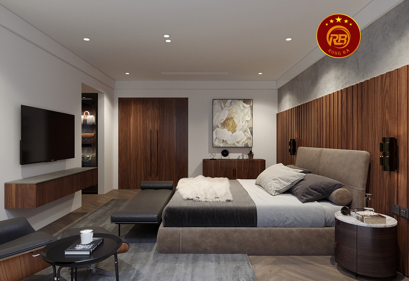 Thi công nội thất gỗ óc chó tại khánh hòa uy tín 6